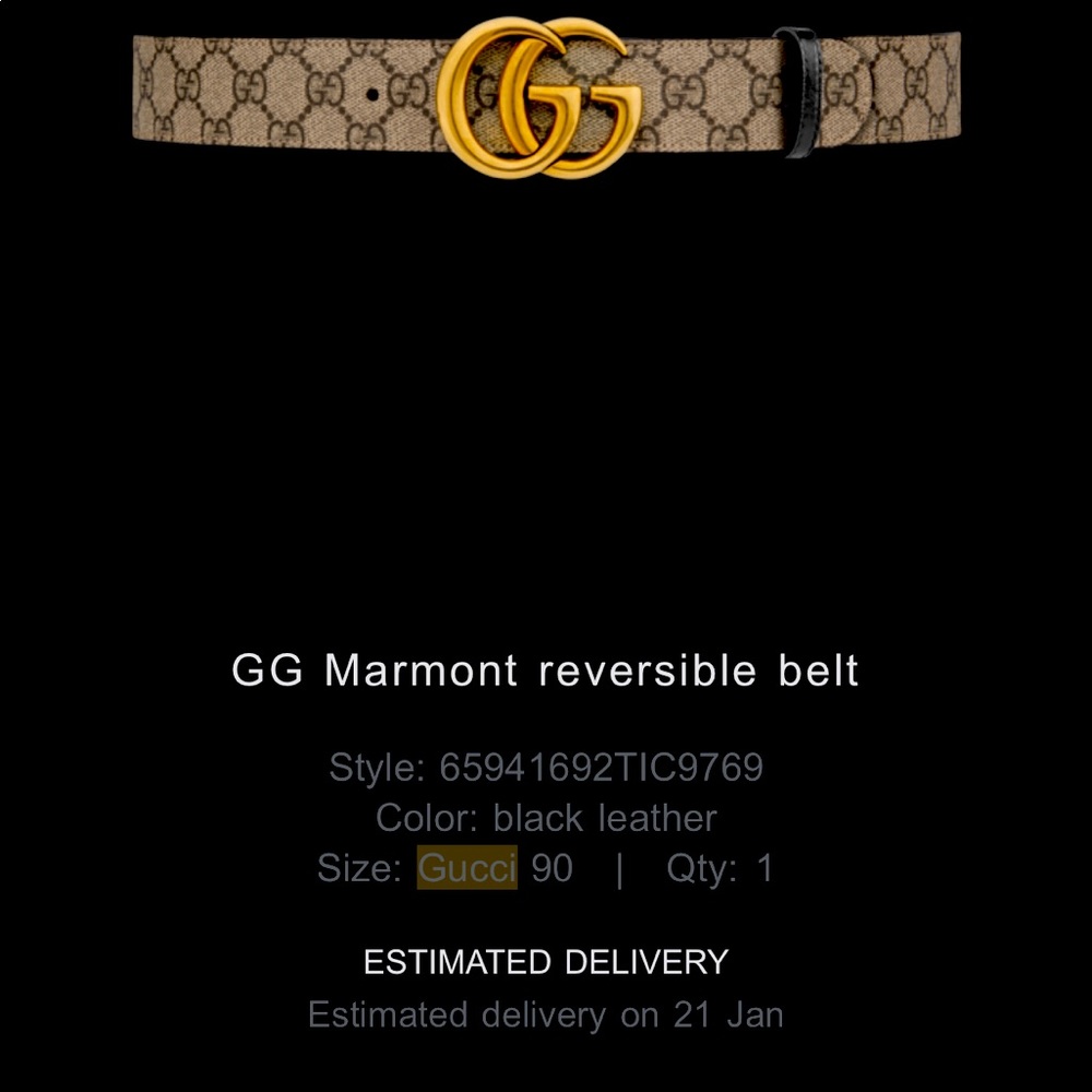 Gucci wide belt